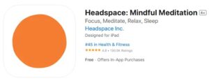 Headspace in Apple App Store