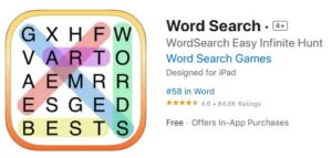 Word Search iPad screen shots