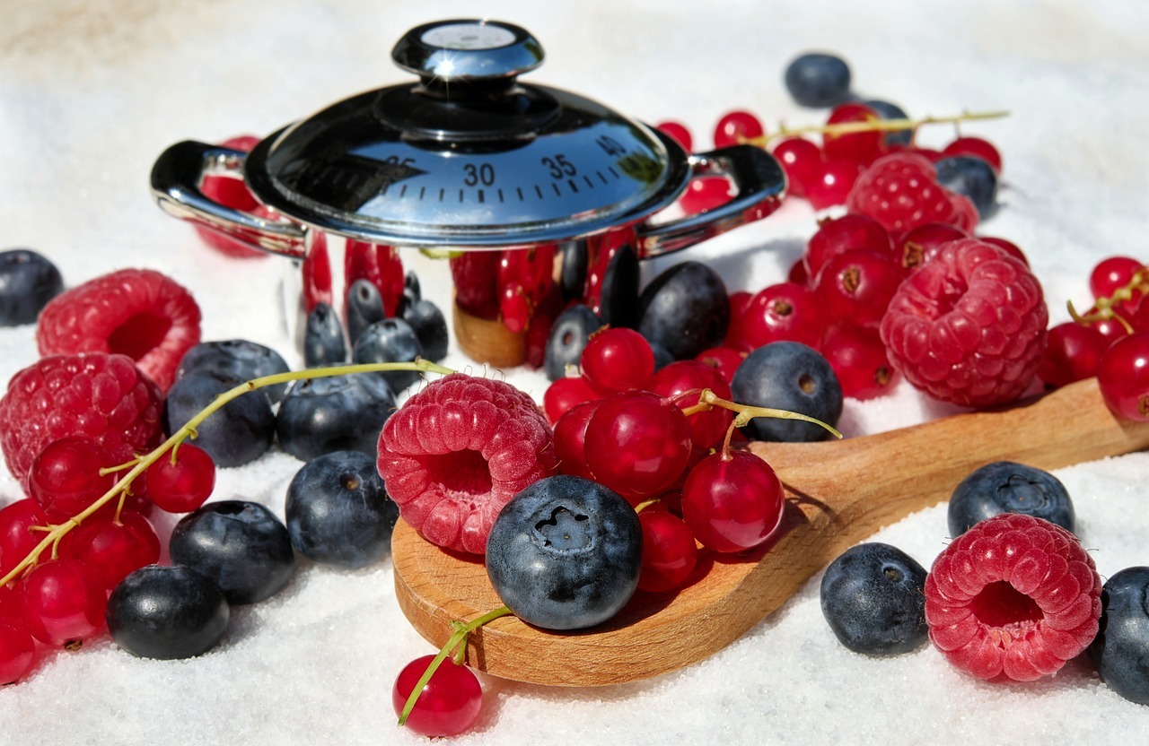 Plate of mixed berries