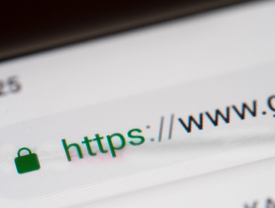 Example of an HTTPS connection
