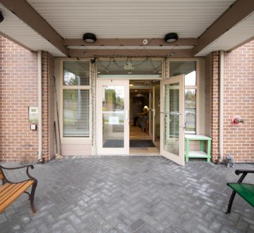 Paved entrance leading inside the Earl Haig Retirement Residence.