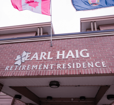 Front entrance to the Earl Haig Retirement Residence