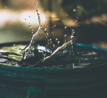 Water being captured in a bucket